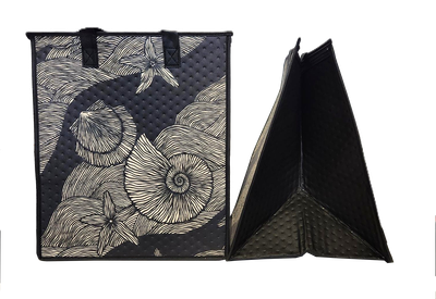 Tropical Paper Garden - Insulated Large Bag - MAGIC ISLAND BLACK LRG