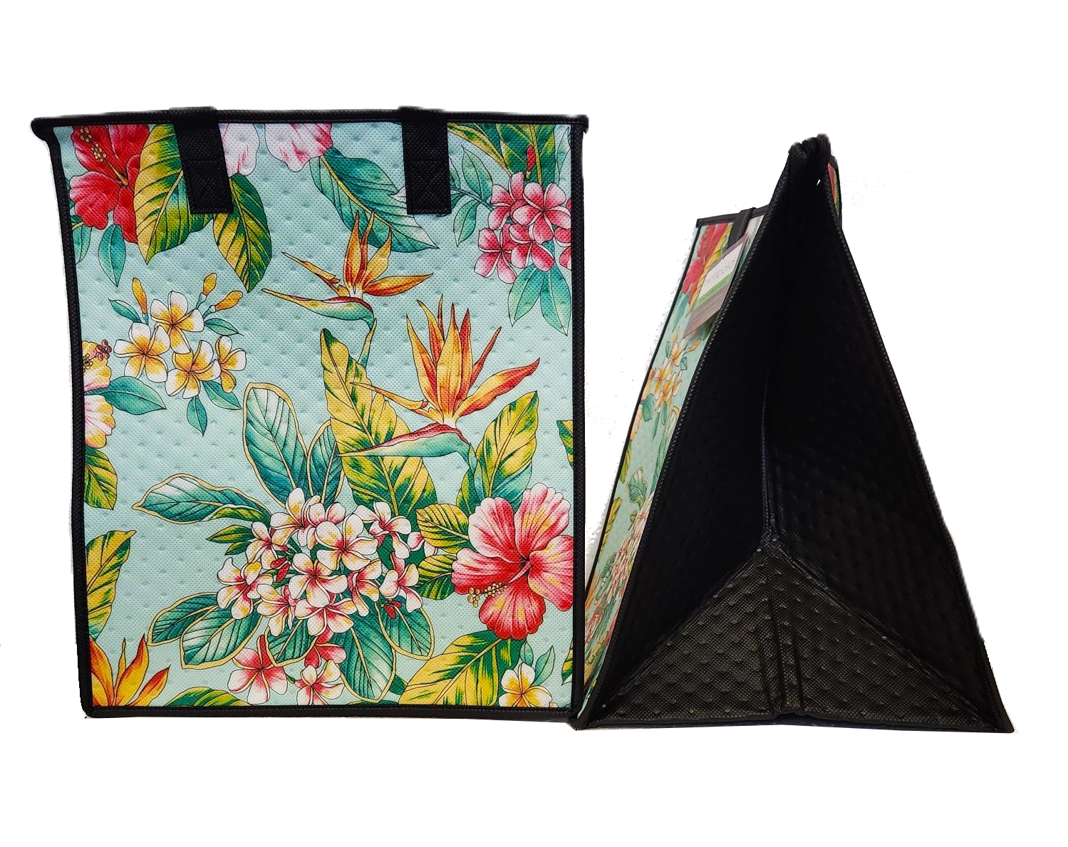 Tropical Paper Garden - Insulated Large Bag - UNDER THE SUN MINT LRG