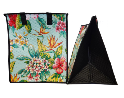 Tropical Paper Garden - Insulated Large Bag - UNDER THE SUN MINT LRG