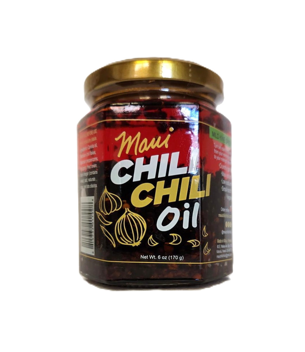 Maui Chili Chili Oil 6oz. - Mild Kine Spicy Chili Oil