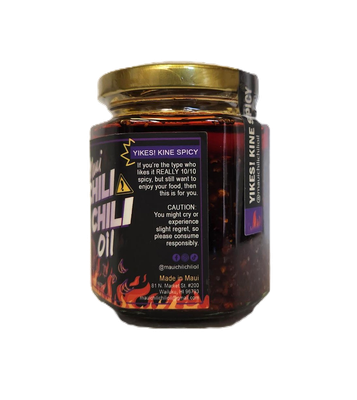 Maui Chili Chili Oil 6oz. - Yikes! Kine Spicy Chili Oil