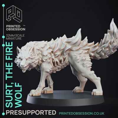Surt: Fire Wolf - Monstrous Creature DND