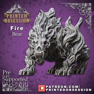 Fire Bear - Elemental Creature - DND