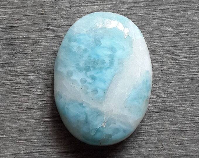 Rare Natural Blue Larimar Gemstone Cabochon