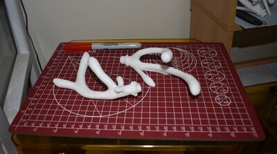 Mini WT Deer Antler Set (Non-Typical in Velvet)