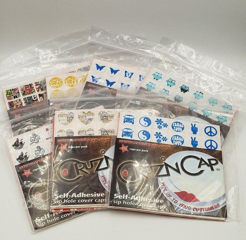 Cruzin Caps Fun Assortment #2 (7 Pack) "FREE SHIPPING"