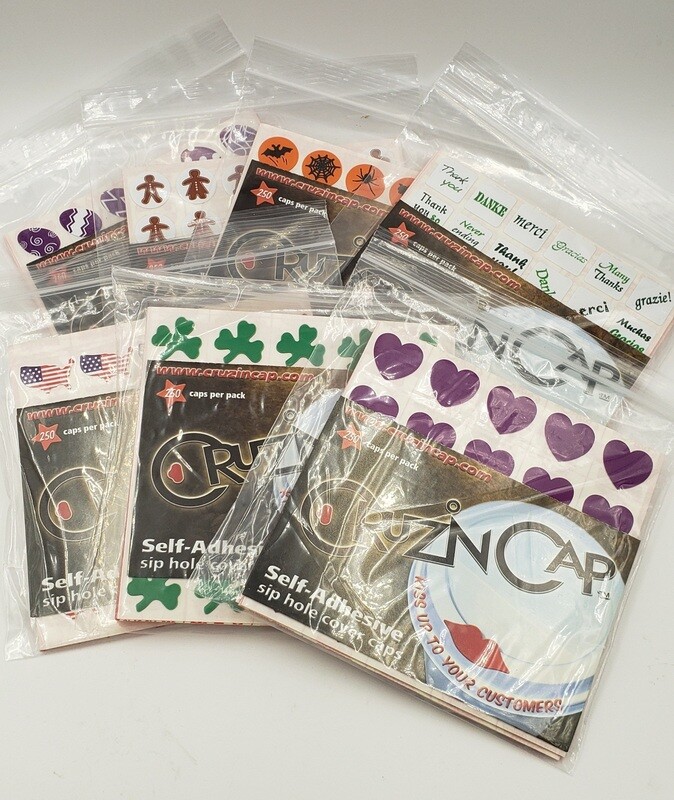 Cruzin Caps Holiday Assortment #2 (7 Pack) "FREE SHIPPING"