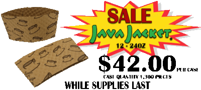 Java Jackets, 1300ct CASE