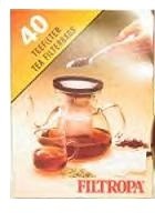 Filtropa Tea Filter bag, 40 count box, 30 box CASE