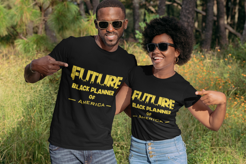Future Black Planner of America Unisex T-Shirt