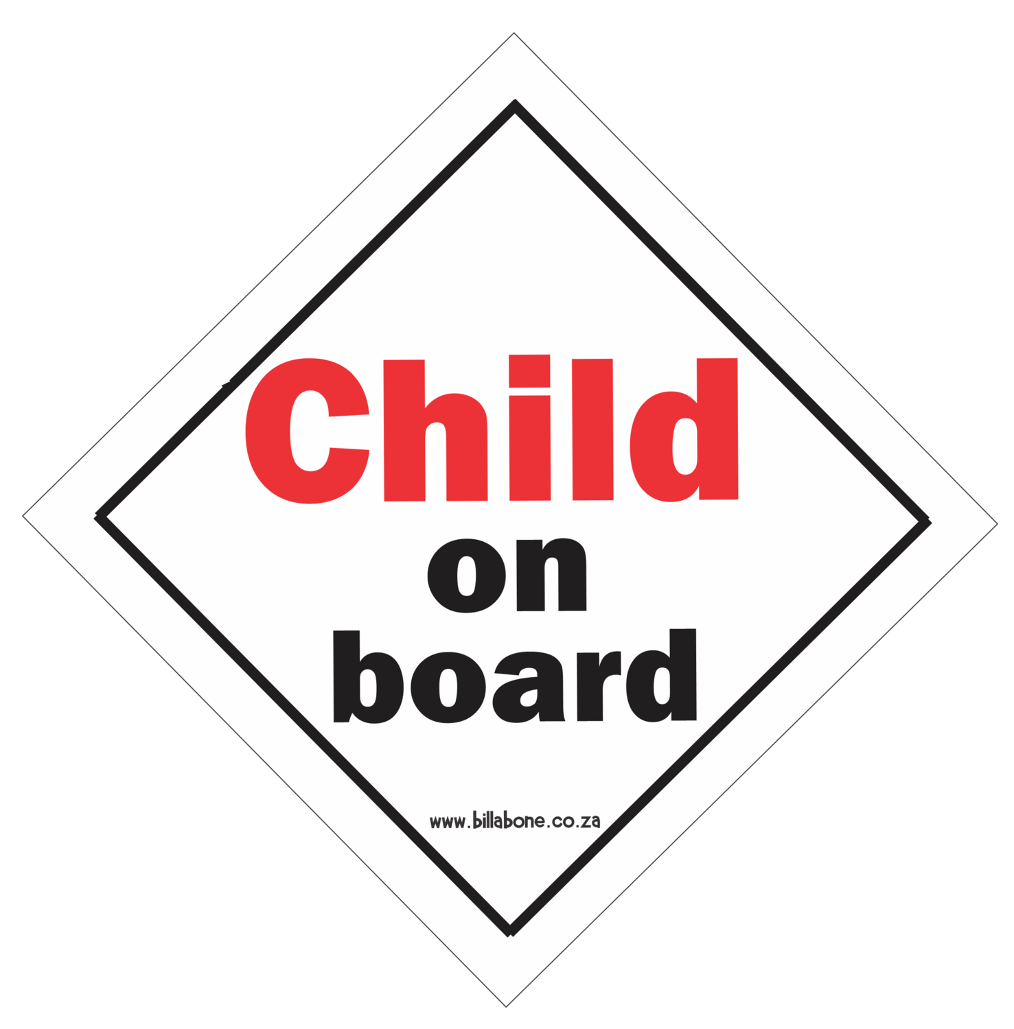 Child On Board Car Sign or Sticker