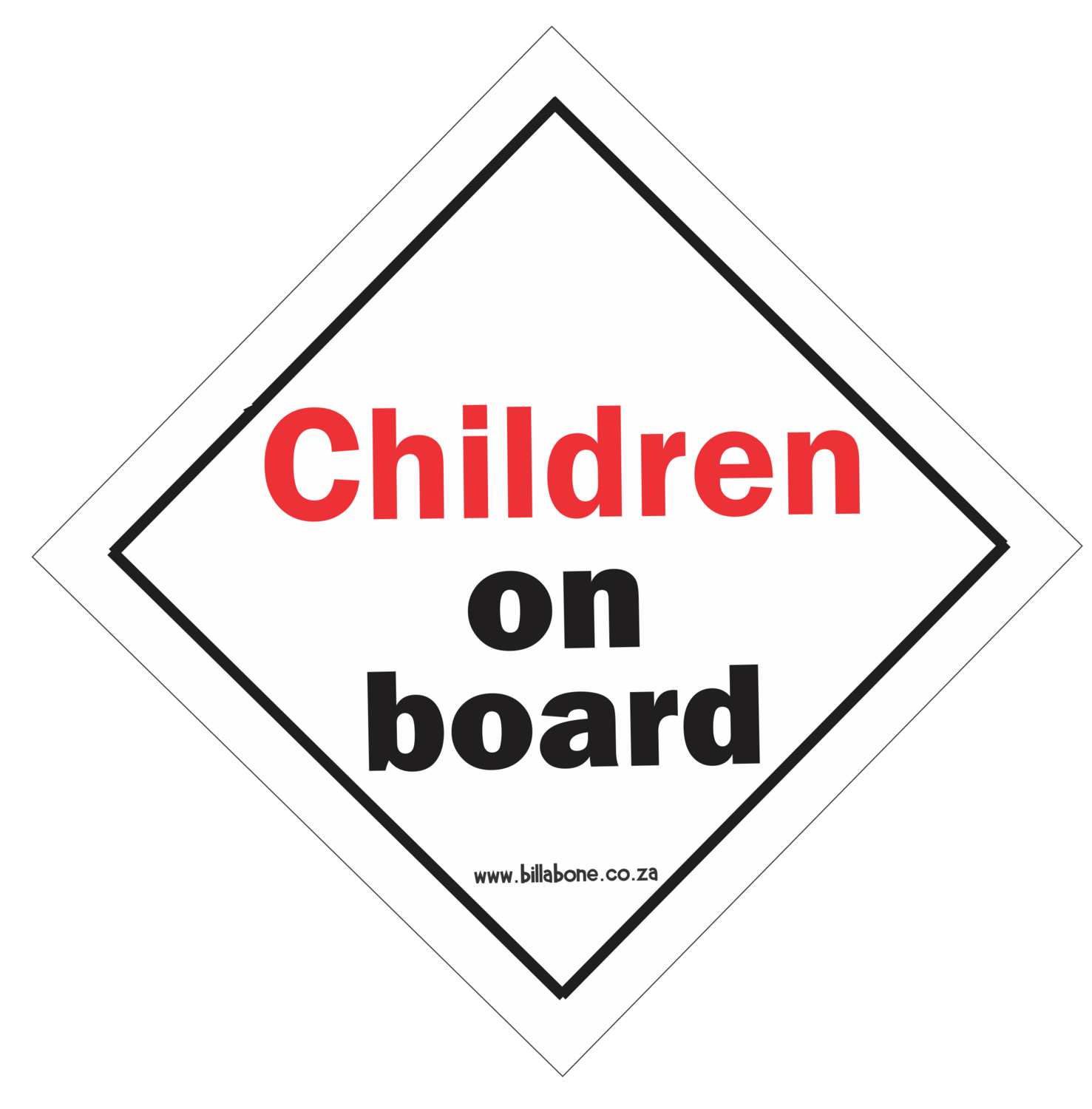 Children On Board Car Sign or Sticker