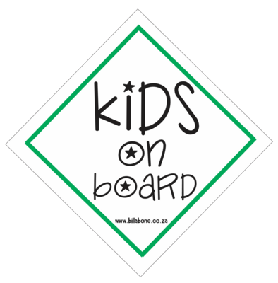 Kids On Board Car Sign or Sticker