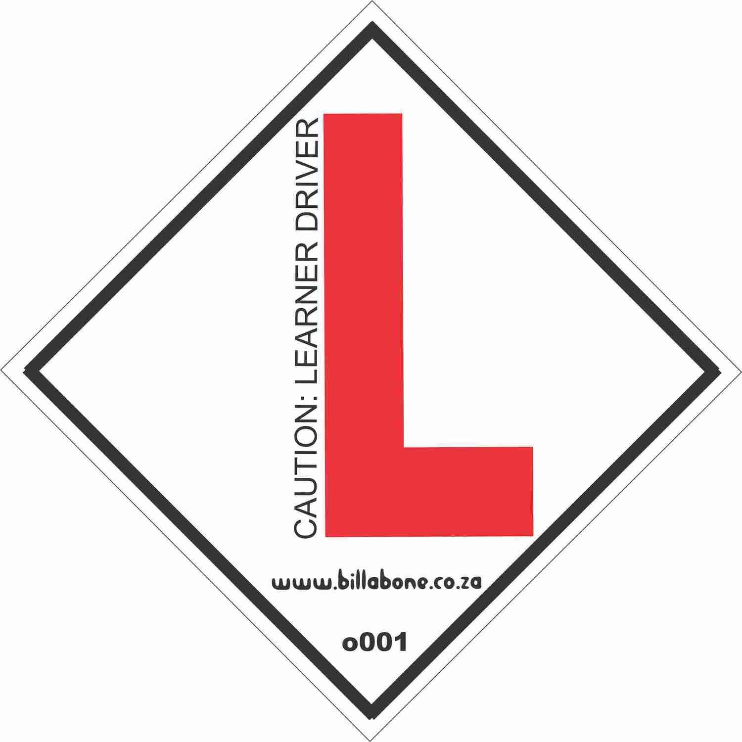 Learner Driver Car Sign or Sticker