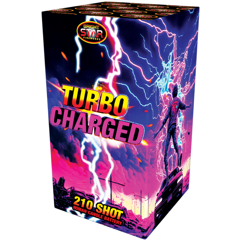 FD240A-Turbo Charged 210 Shot Roman Candle