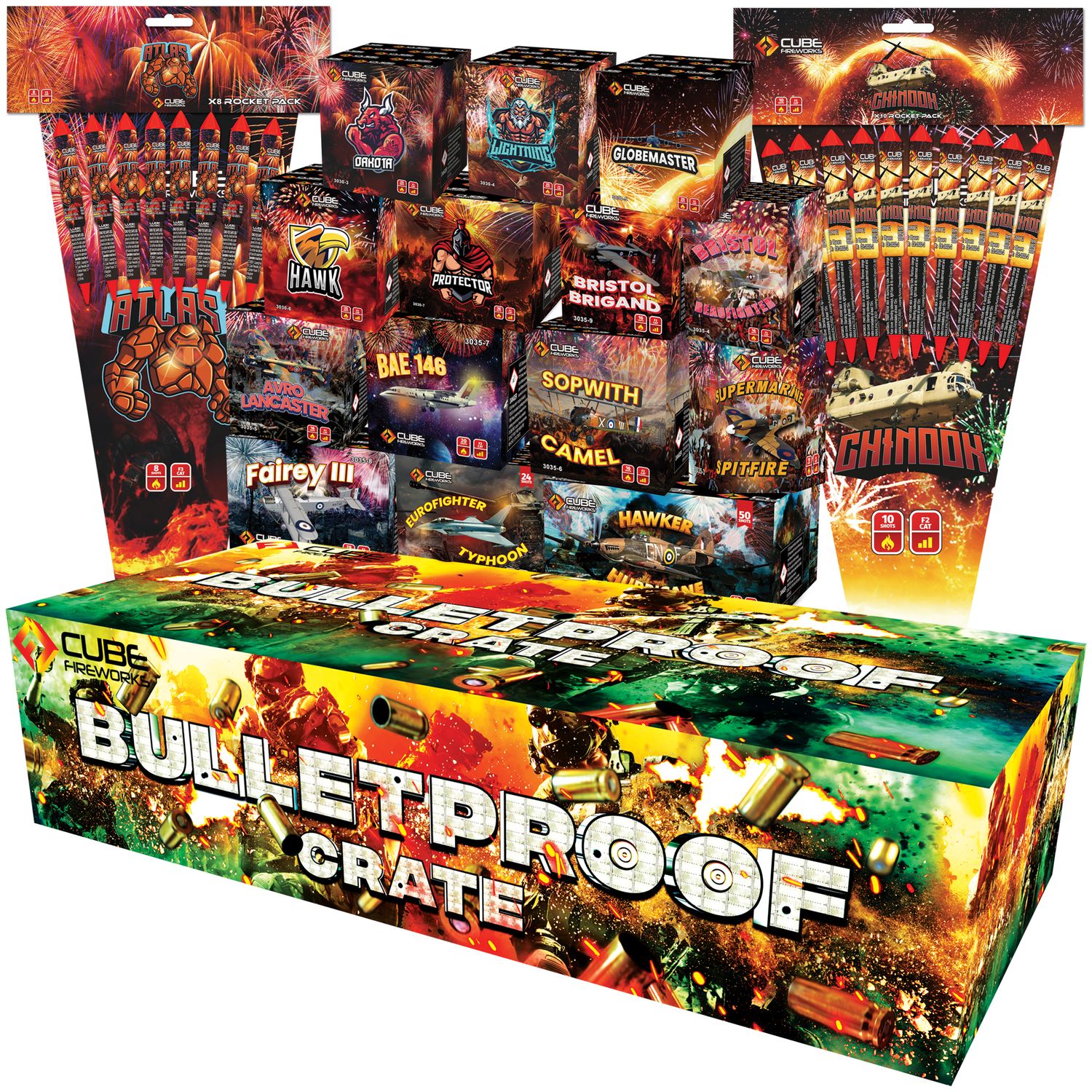 FD263C-The Bulletproof Crate 32 Assorted Pieces