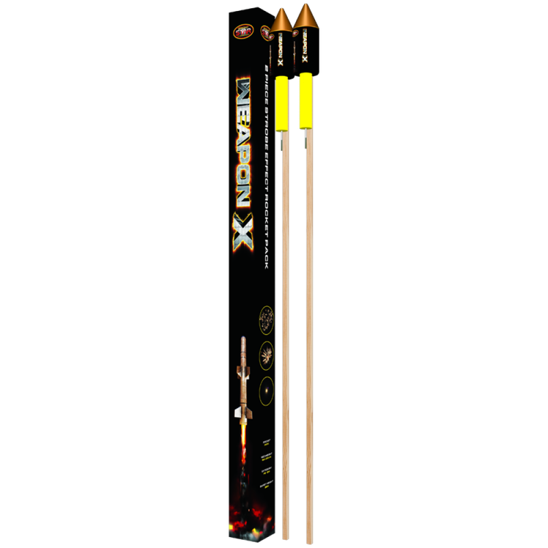 FD84ARX-2486 Weapon &quot;X&quot; Strobe Rocket 2 pce astd