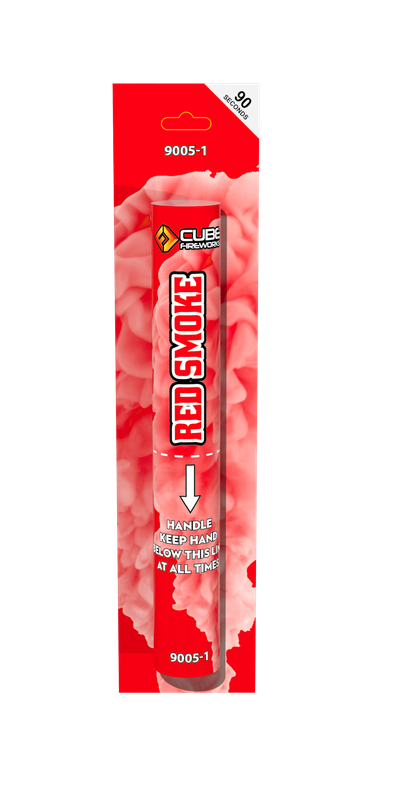 FD231 9005-1- Red Smoke Flare Hand Held 90 Secs