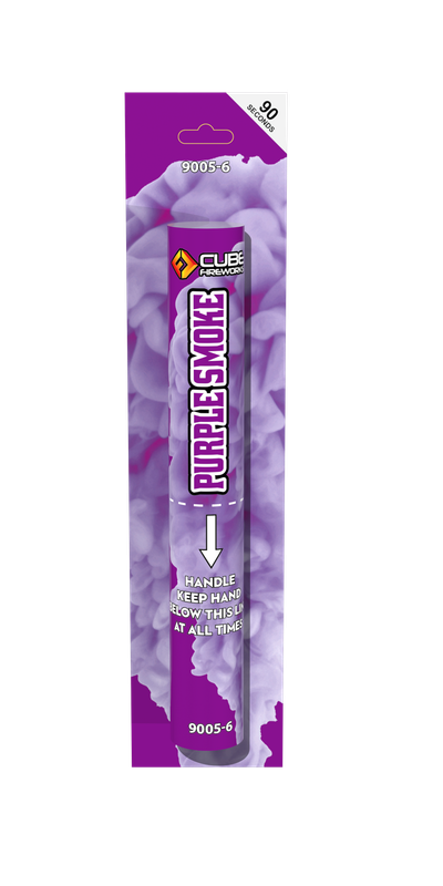 FD236 9005-6- Purple Smoke Flare Hand Held 90 Secs