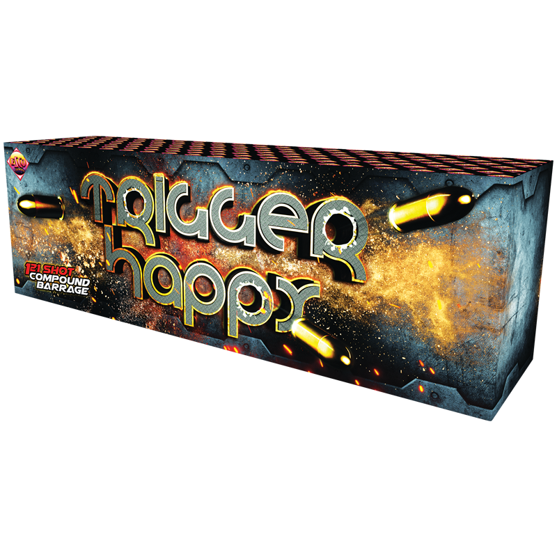 FD265 2472- Trigger Happy Compound 121 Shot Barrage FD265 2472- Trigger Happy Compound 121 Shot Barrage