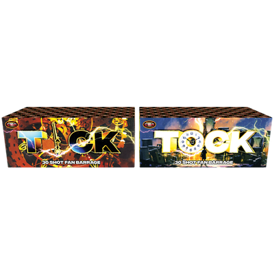 FD79A 2477 -Tick &amp; Tock 30 Shot fan barrages 2 P/C