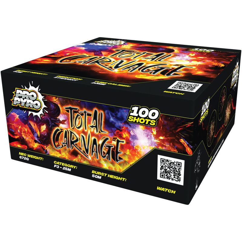 FD344AX 4011 - Trully Outrageous &amp; Total Carnage 100 Shot Barrage
