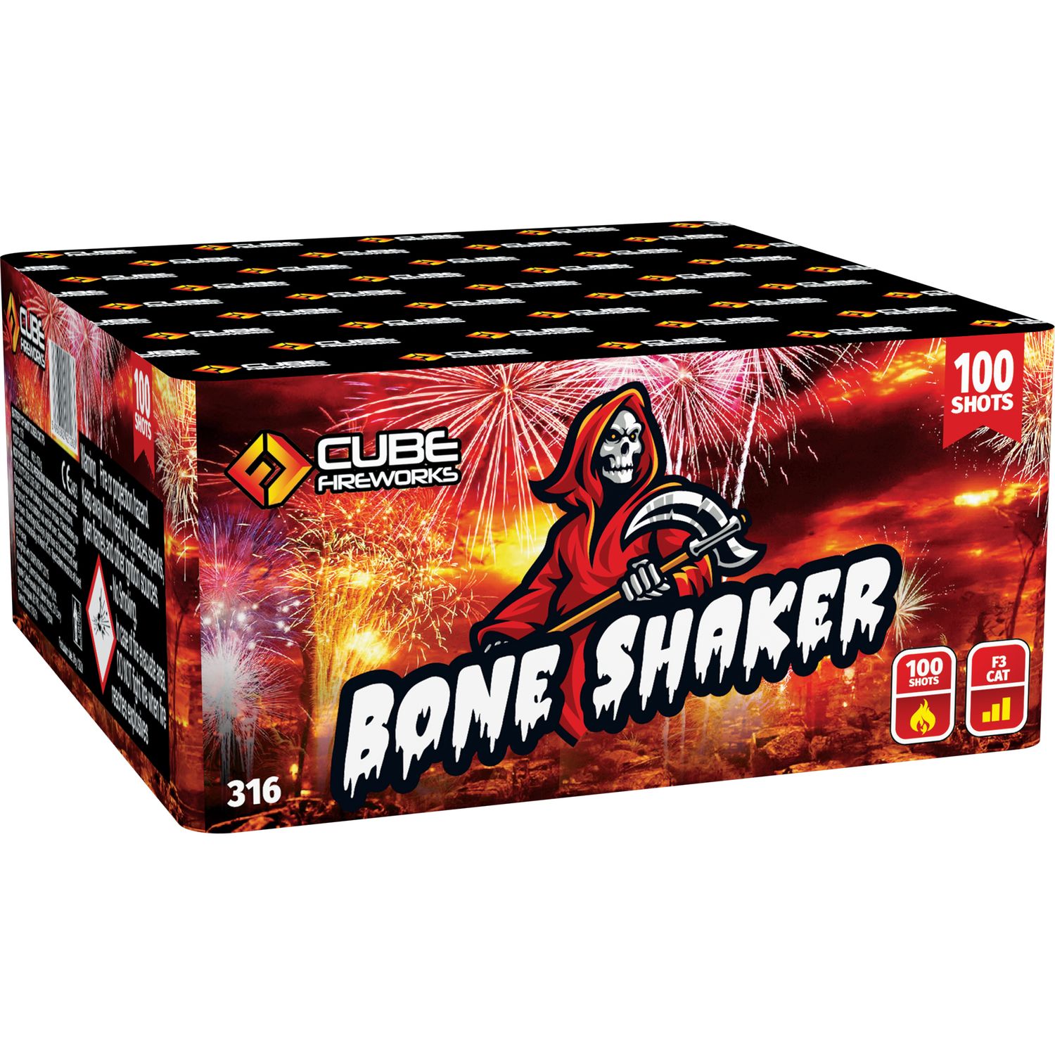 FD128B 316 Bone Shaker 100 Shot barrage