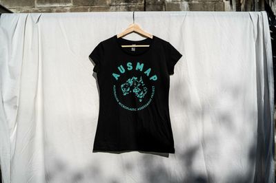 AUSMAP Logo Black T-shirt