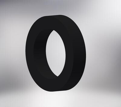 Paumelle 0056 / 0057 Lager-ring 12x8x3 Zwart (+ 2 Vulringen)