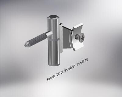 Paumelle 0061-2L Compleet, M7, Ring+Dop Wit, Verzinkt