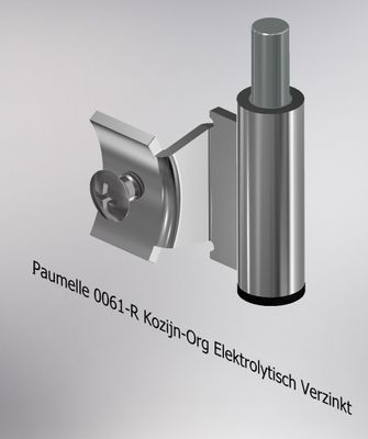 Paumelle 0061-R Kozijn-Org, Verzinkt