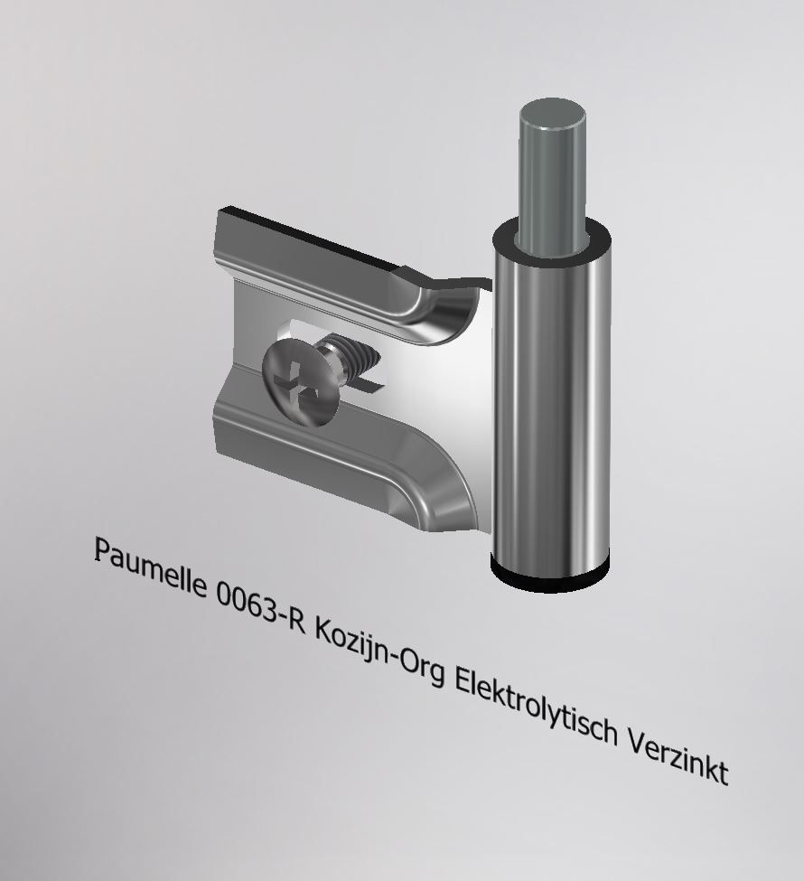 Paumelle 0063-R Kozijn-Org, Verzinkt