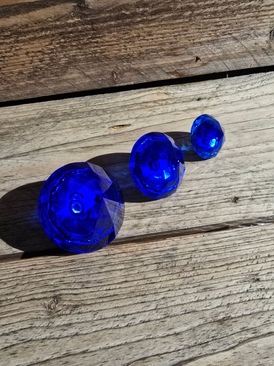 Diamant, 6 cm, op rvs-steker