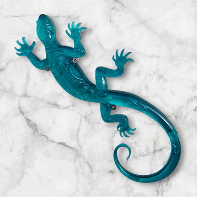 Salamander, 20 cm, schutting-decoratie
