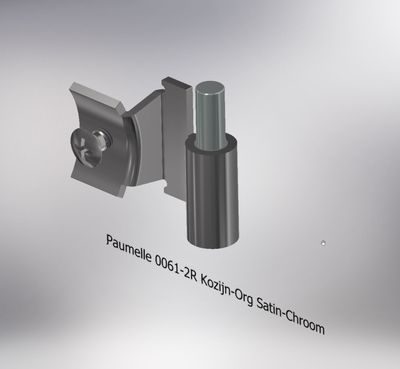 Paumelle 0061-2R Kozijn-Org, Satin-Chroom