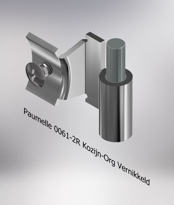 Paumelle 0061-2R Kozijn-Org, Vernikkeld