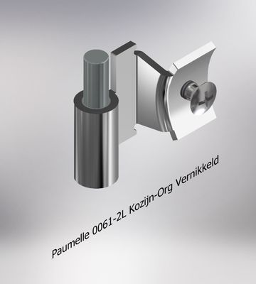 Paumelle 0061-2L Kozijn-Org, Vernikkeld