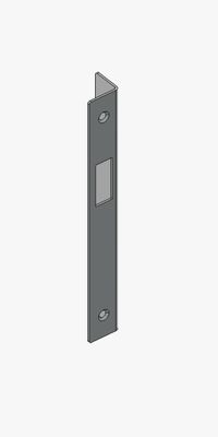 Woningbouw Loopdeur Sluitplaat DIN-Rechts
