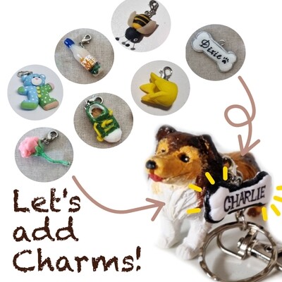 Clay Keychain Charm - Personalised Additions for Keychains