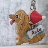 Christmas, Set Deal, FREESHIP, Clay, Custom Personalised, Pet Figure, Keychain, Keyring, Name charm, Santa Hat, Pet gift, Christmas gift, gift box, gift for Pet parents, pet lovers