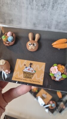 [FREE DELIVERY] Easter Cute Mini Magnets Set of 5
