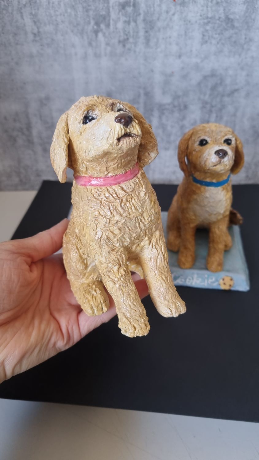 Pet Figure - Personalised Clay Display with Name