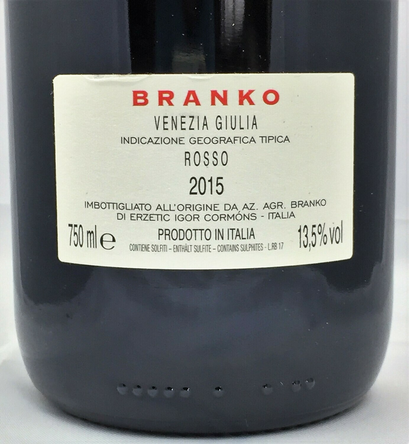 Branko Red IGT 2015 Rotwein