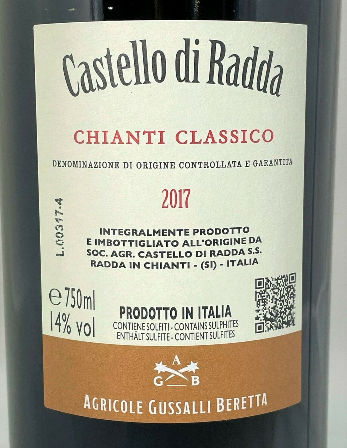 Chianti Classico DOCG 2017 Castello Di Radda