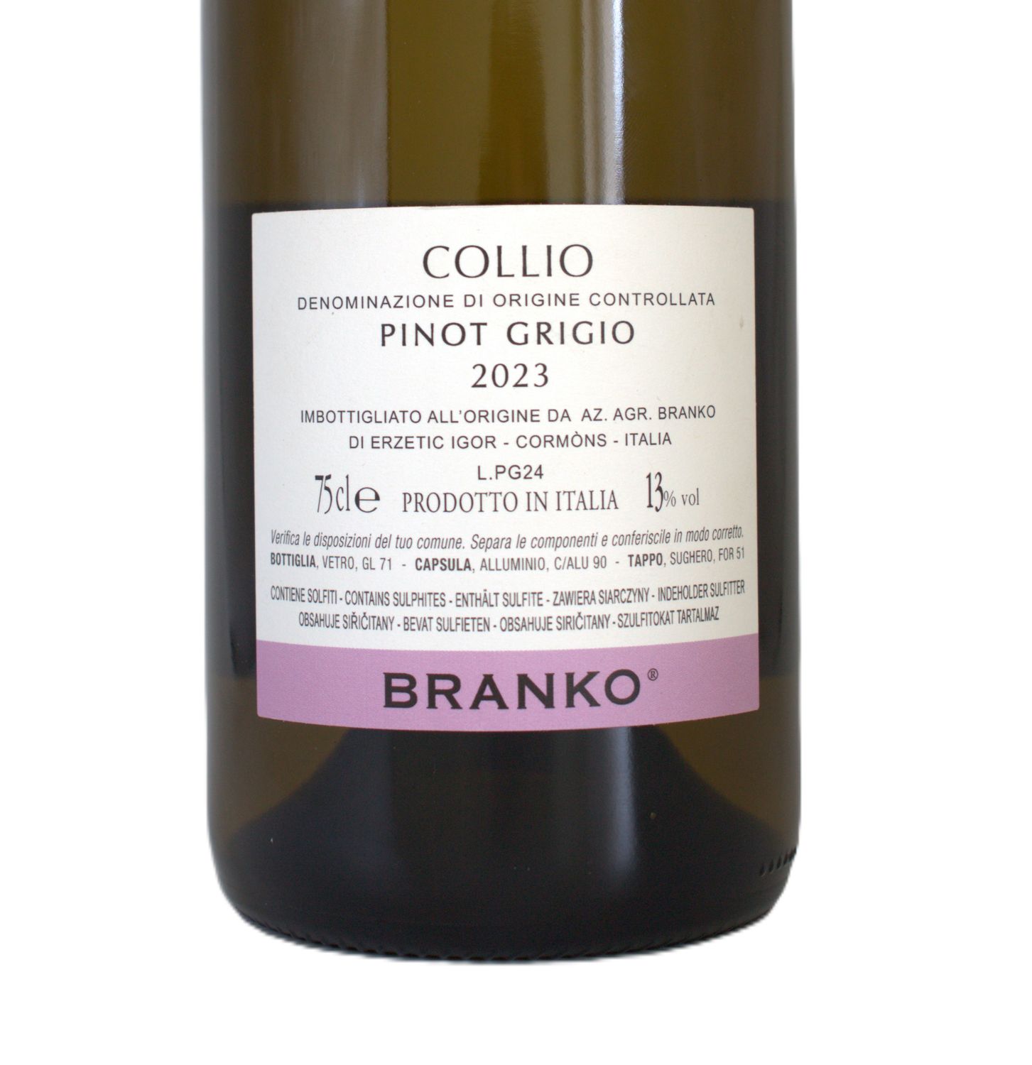 Branko Pinot Grigio -  DOC 2023 Collio