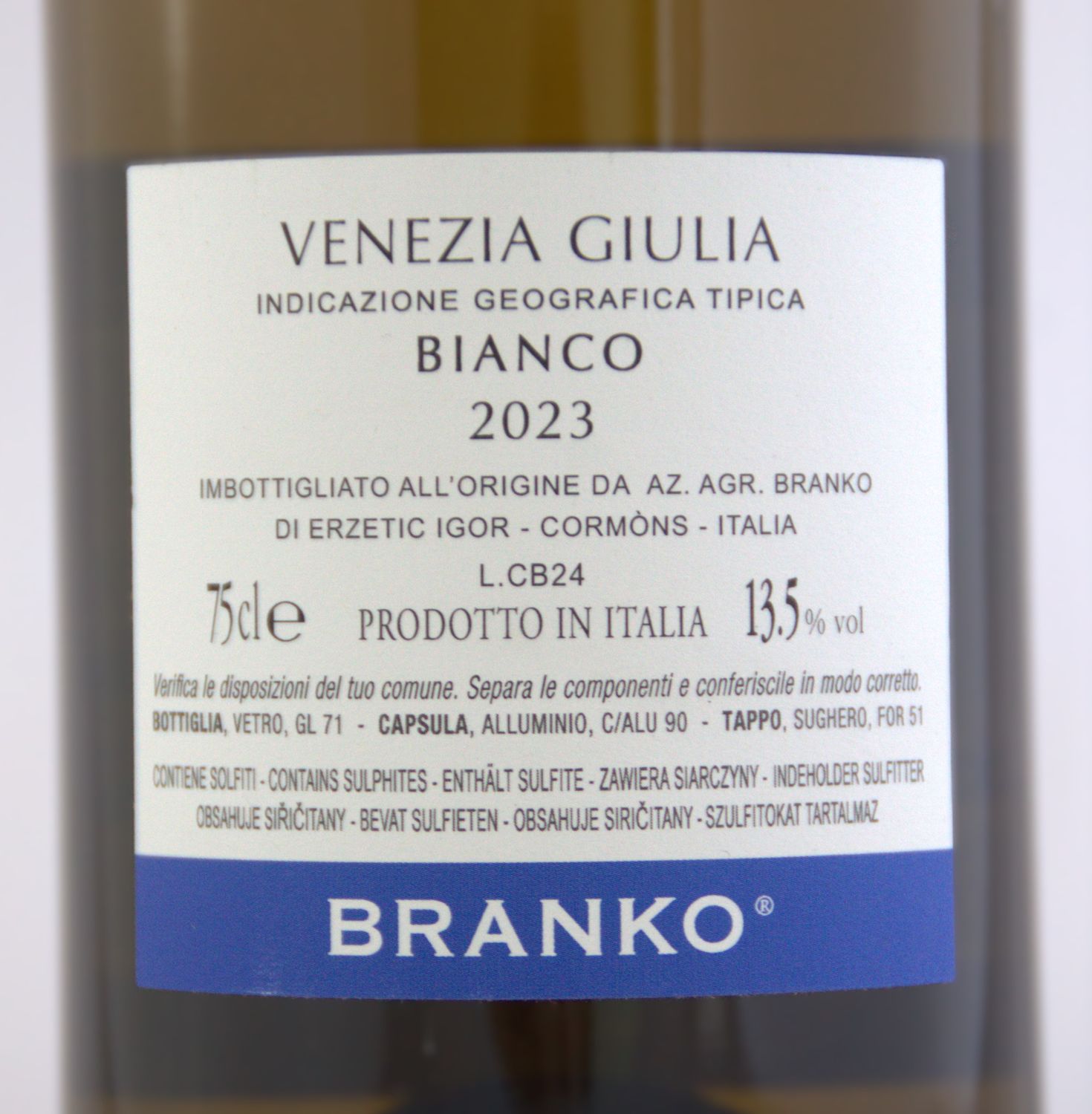 Branko Capo Vino Bianco -  IGT 2023