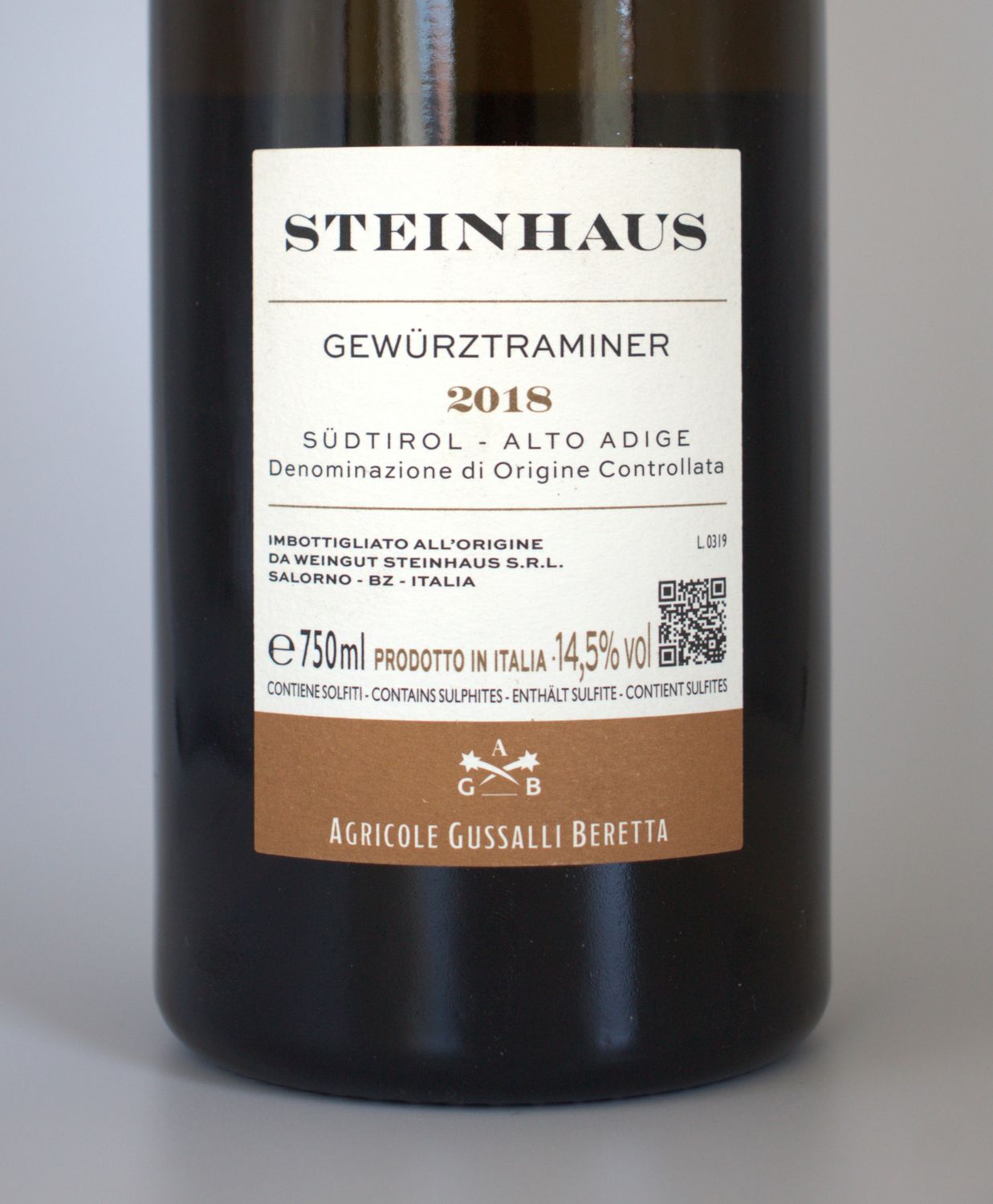 Gewürztraminer ALTO AGIGE  DOC 2018