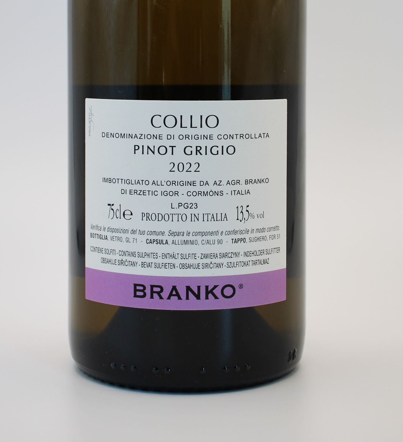 Branko Pinot Grigio - DOC 2022
Collio