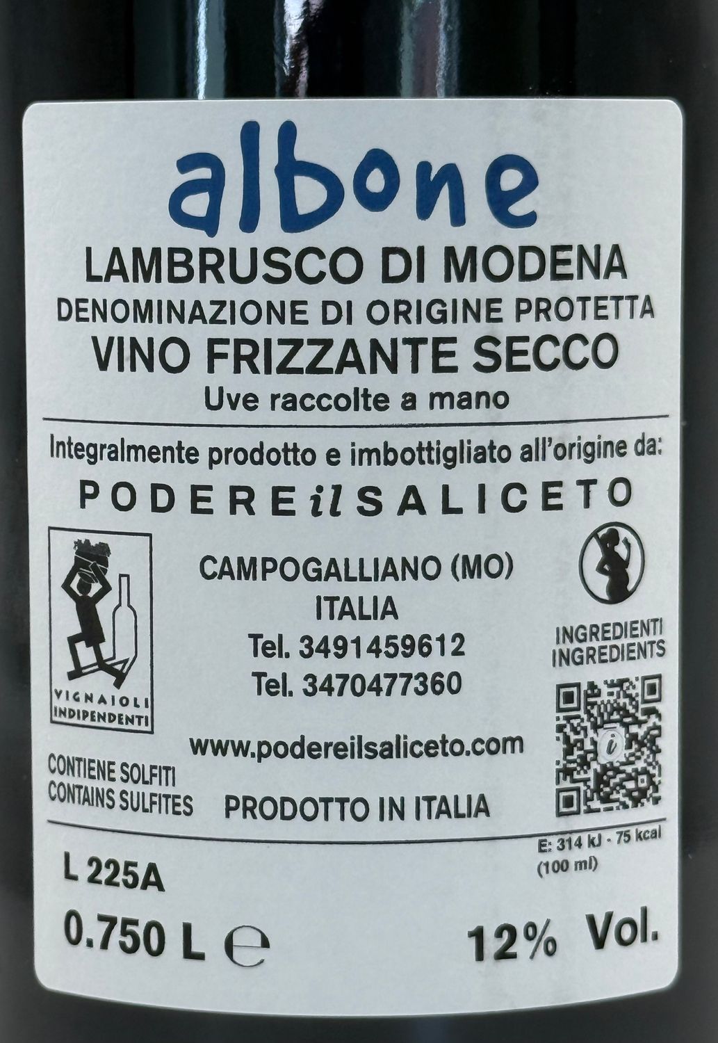 Lambrusco dellÈmilia DOP 2025 Trockenschaumwein