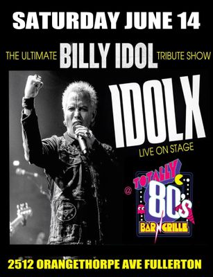 June 14th, 2025- Saturday - Billy Idol - Live Tribute Show